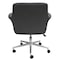 Officesource Bolster Collection Mid Back Swivel Chair with 5 Star Chrome Base 12887FGR - alternate 2